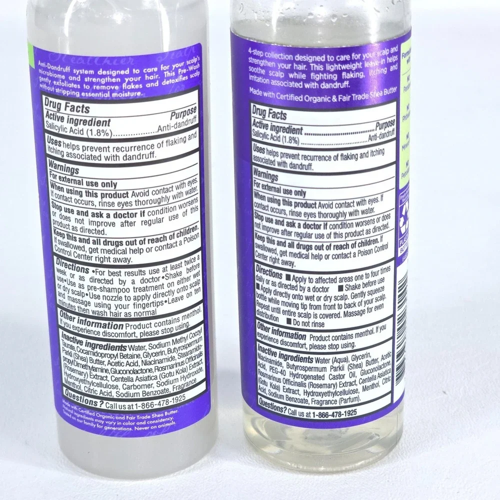 SheaMoisture Apple Cider Vinegar Anti Dandruff Hair‎ Care Lot Of 3 Exp 2027 NEW